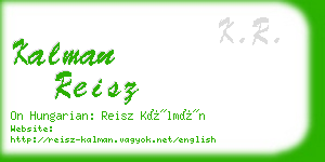 kalman reisz business card